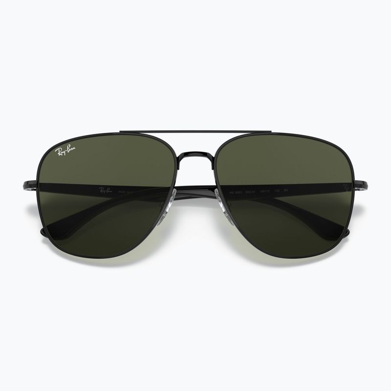 Ochelari de soare Ray-Ban RB3683 black/green g-15 3