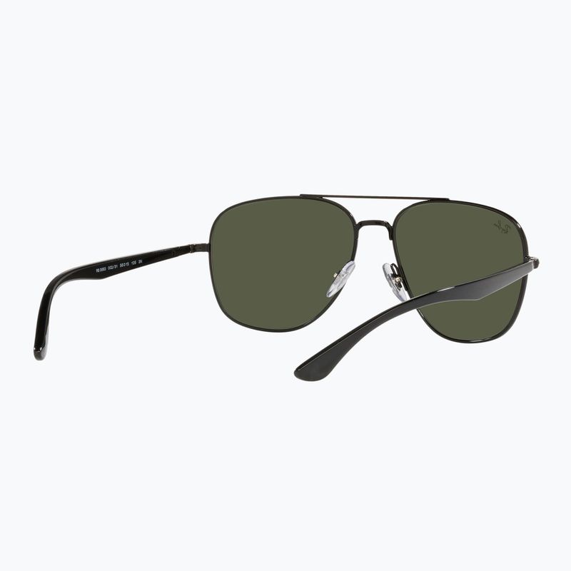 Ochelari de soare Ray-Ban RB3683 black/green g-15 6