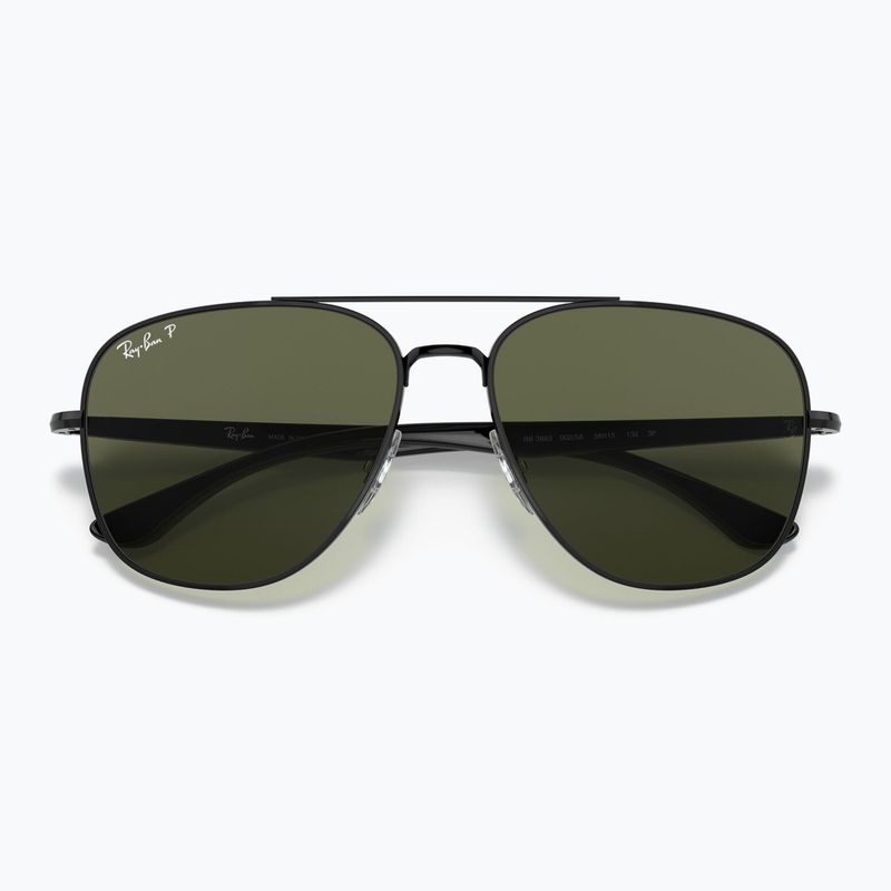 Ochelari de soare Ray-Ban RB3683 black/green g-15 polarized 3