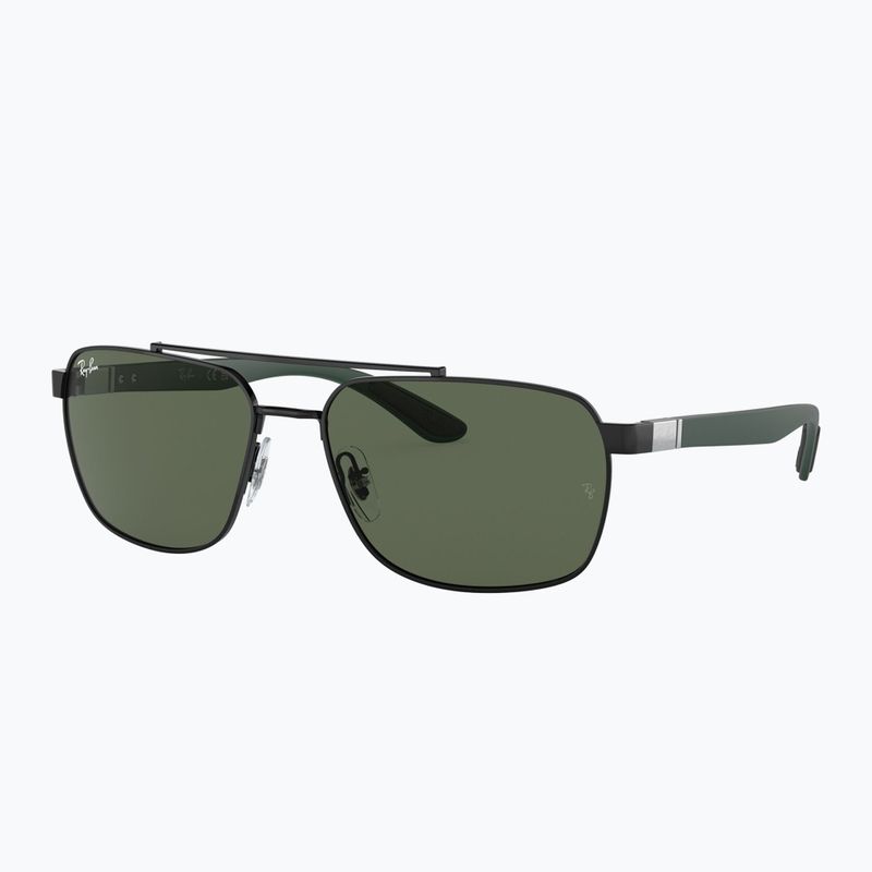 Ochelari de soare Ray-Ban RB3701 black/dark green 4