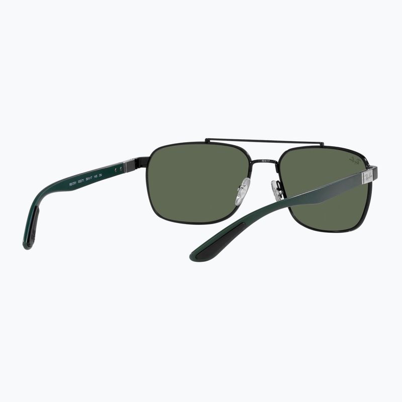 Ochelari de soare Ray-Ban RB3701 black/dark green 6