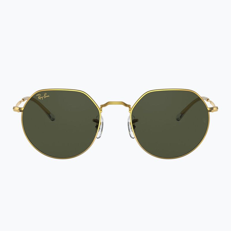Ochelari de soare Ray-Ban Jack gold/green 2