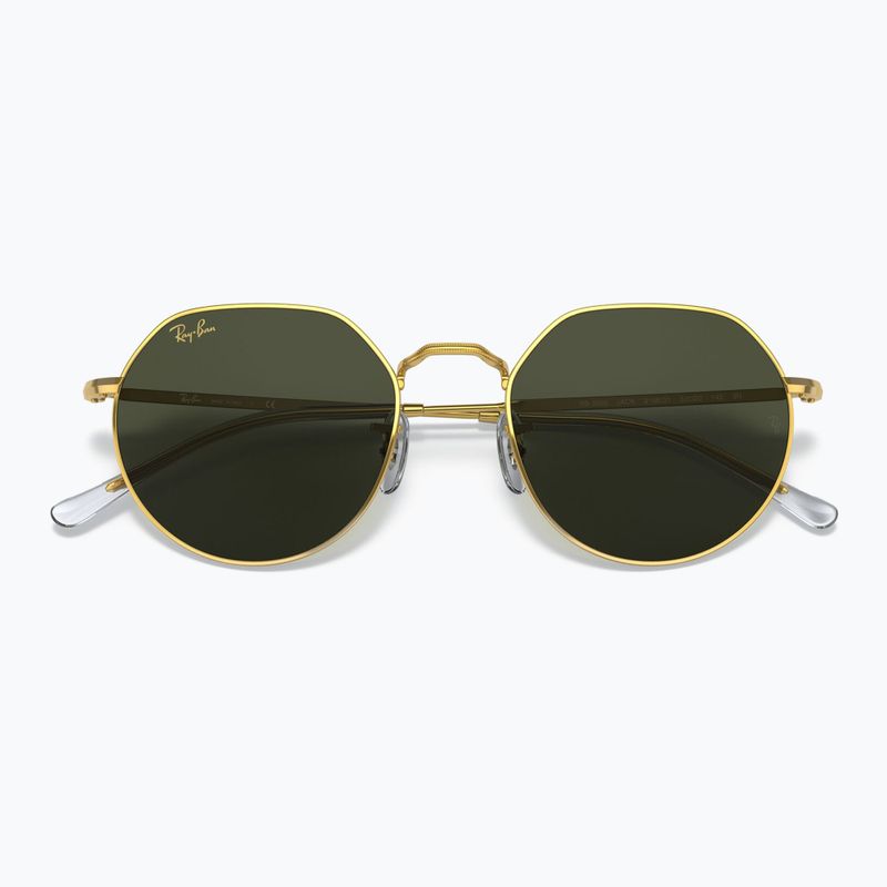 Ochelari de soare Ray-Ban Jack gold/green 3