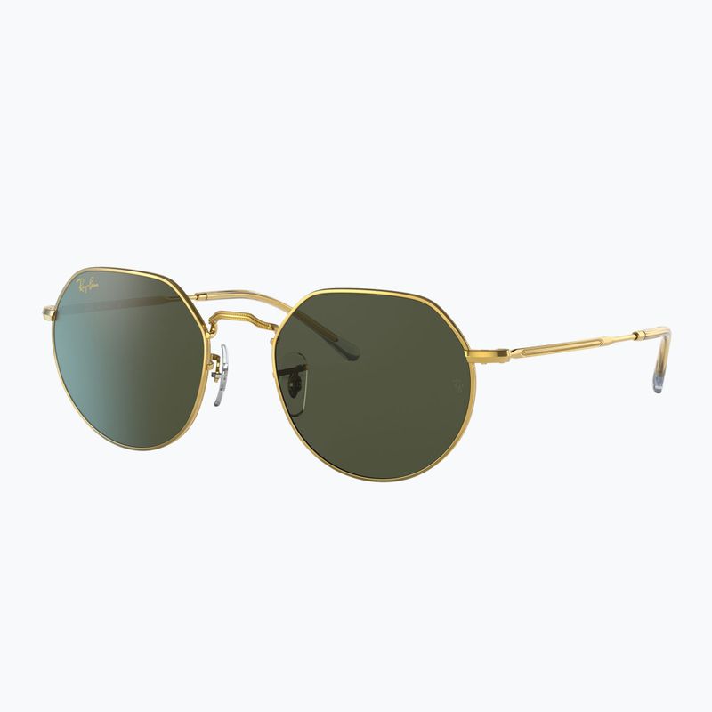 Ochelari de soare Ray-Ban Jack gold/green 4