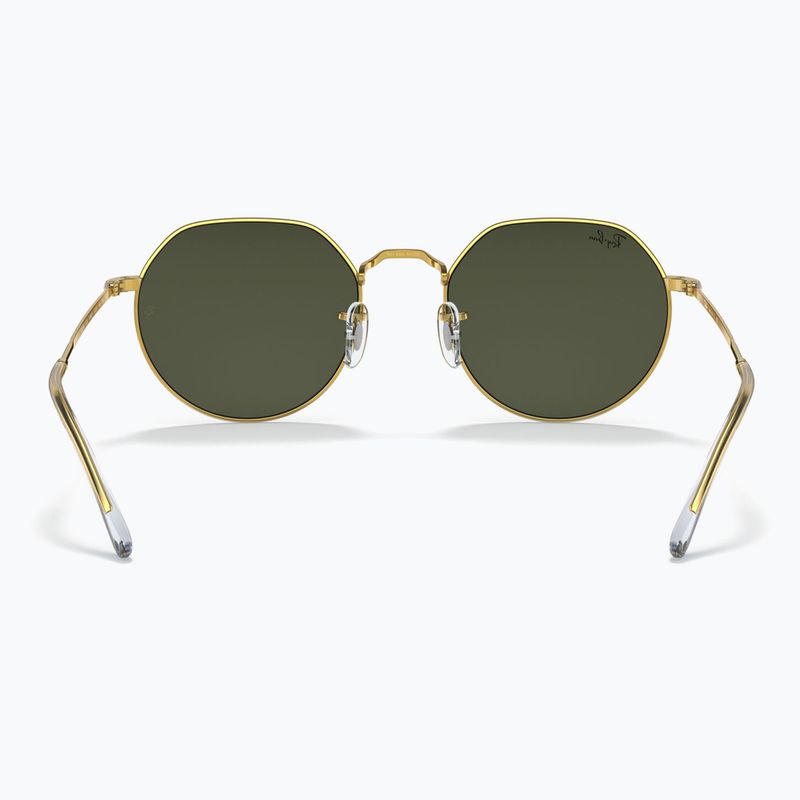 Ochelari de soare Ray-Ban Jack gold/green 5