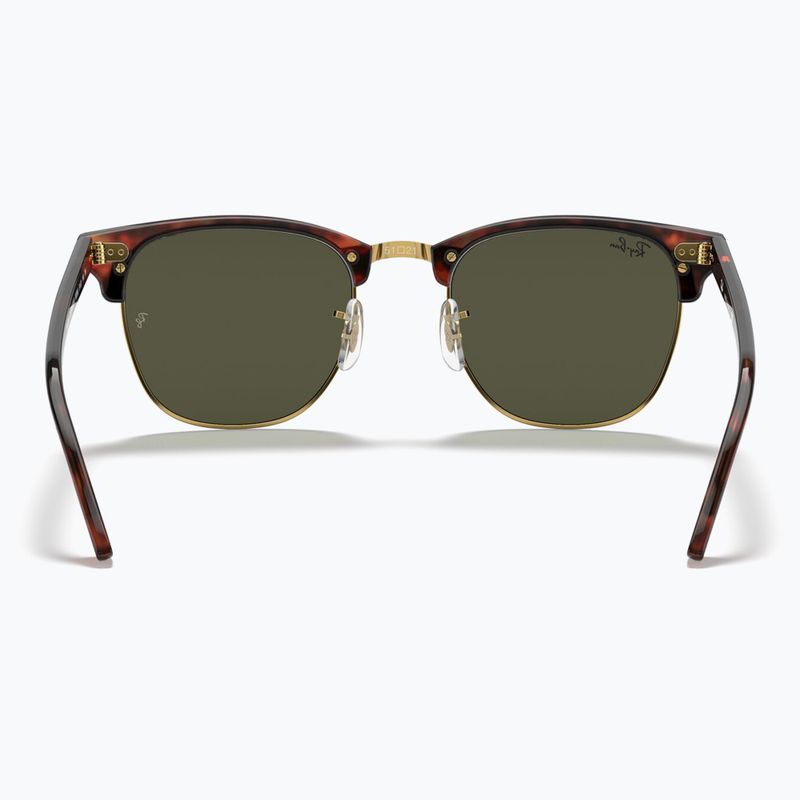 Ochelari de soare Ray-Ban Clubmaster Classic tortoiseshell/gold/green g-15 5