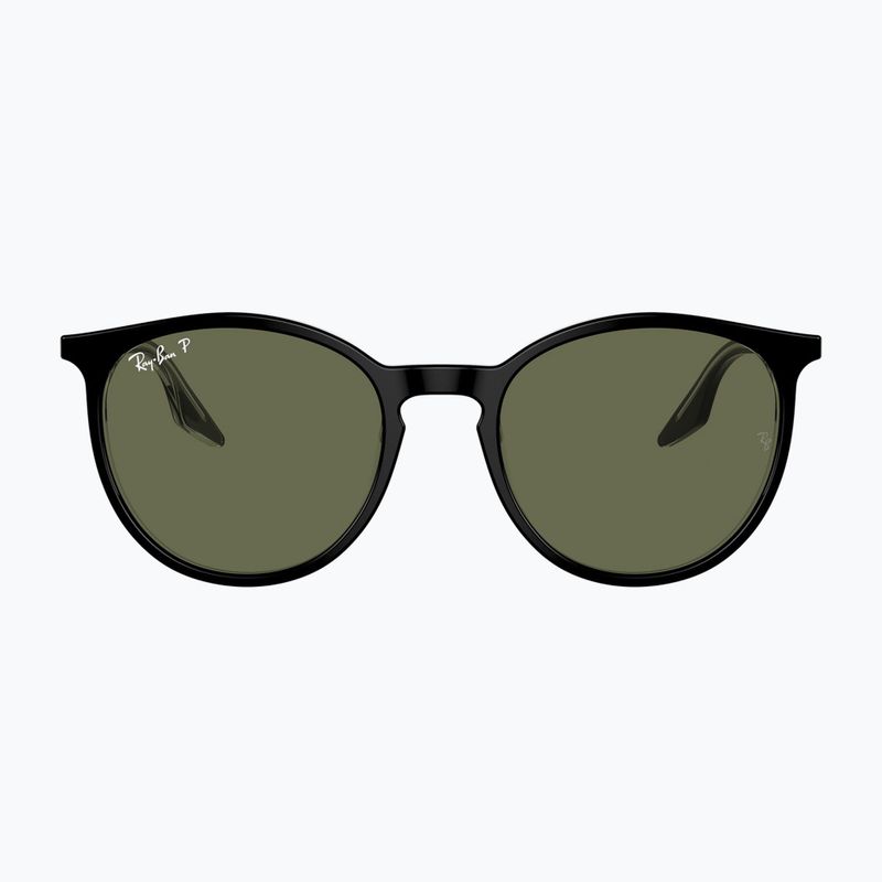 Ochelari de soare Ray-Ban RB2204 transparent black/green polarized 2