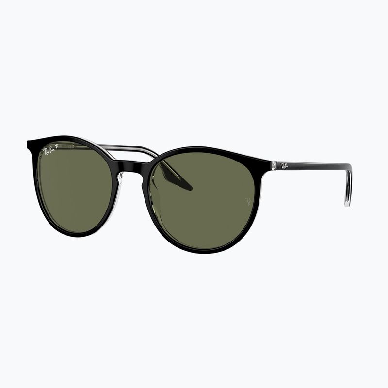 Ochelari de soare Ray-Ban RB2204 transparent black/green polarized 4
