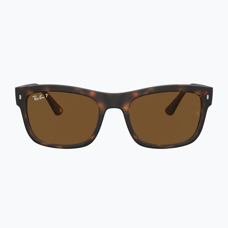 Ochelari de soare Ray-Ban RB4428 havana matte/brown polarized 2