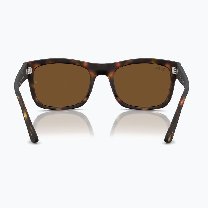 Ochelari de soare Ray-Ban RB4428 havana matte/brown polarized 5