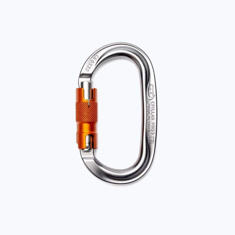 Climbing Technology Pillar Pro Wg carabinier argintiu-portocaliu 2C39700ZPE 2