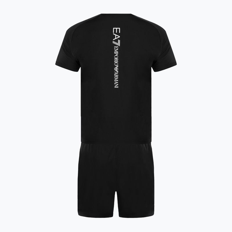 Set tricou + pantaloni scurți EA7 Emporio Armani Ventus7 Travel black 2