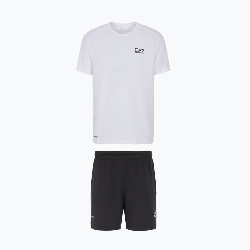 EA7 Emporio Armani Emporio Armani Ventus7 Travel set tricou + pantaloni scurți alb-negru