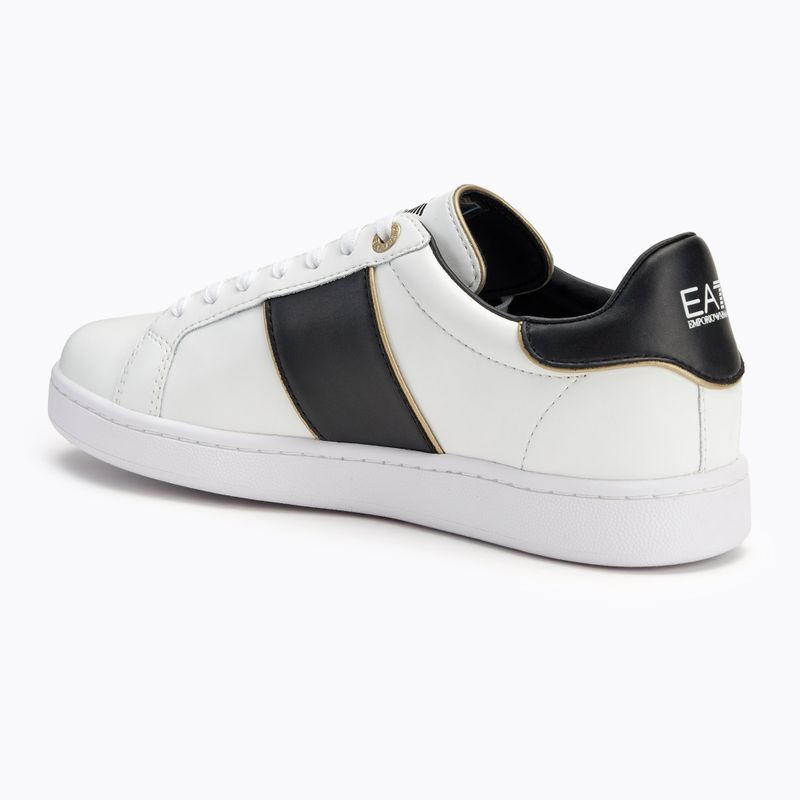 Încălțăminte EA7 Emporio Armani Classic Logo white/ black/ gold 3