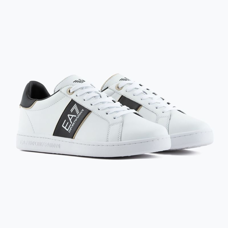 Încălțăminte EA7 Emporio Armani Classic Logo white/ black/ gold 8