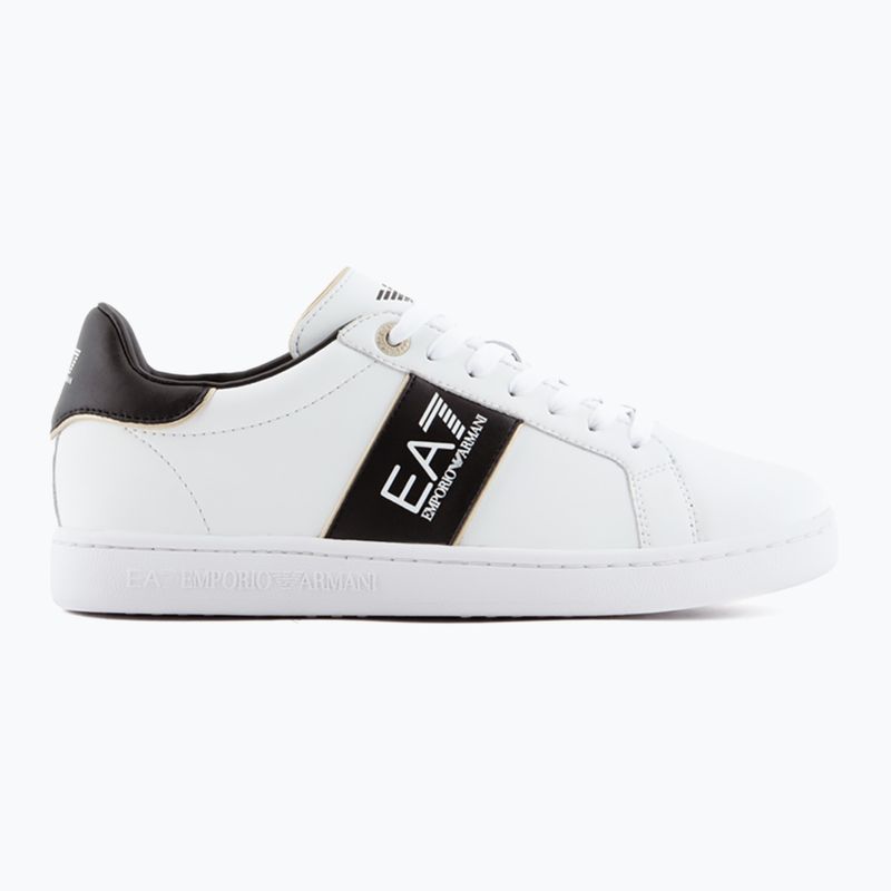 Încălțăminte EA7 Emporio Armani Classic Logo white/ black/ gold 9