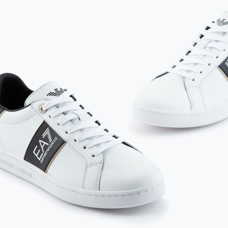 Încălțăminte EA7 Emporio Armani Classic Logo white/ black/ gold 13