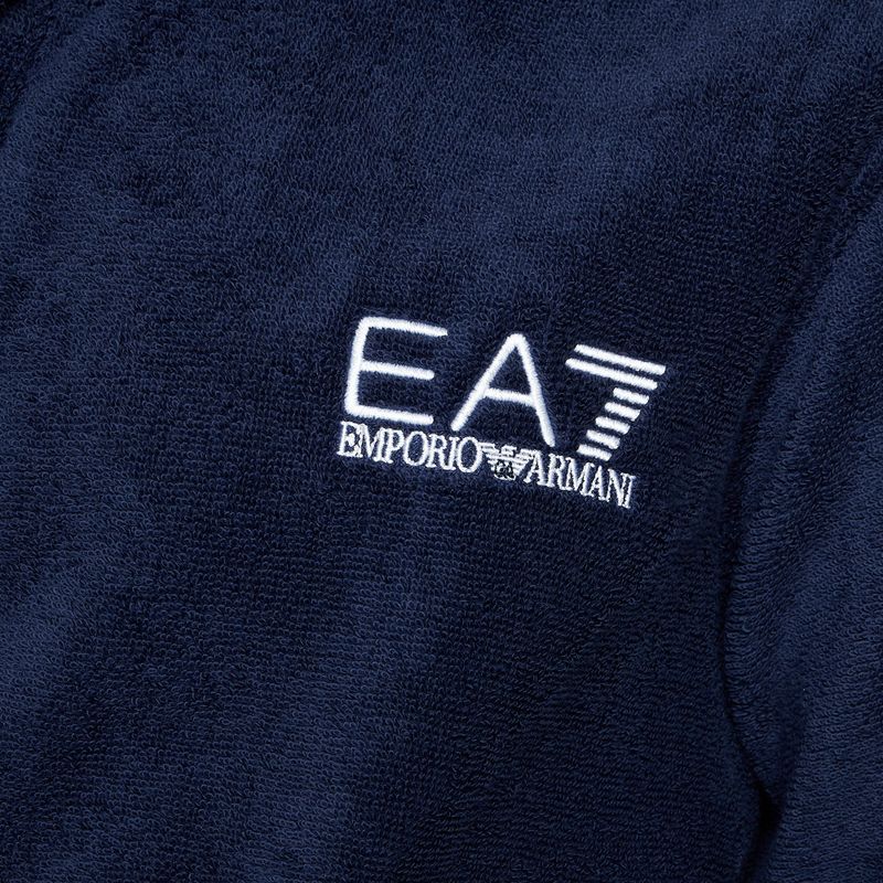 Halat de baie  EA7 Emporio Armani Water Sports Core blu navy/ bianco 3