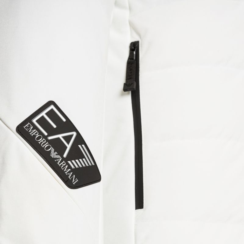 Jachetă de schi pentru bărbați EA7 Emporio Armani Fiacca Piumino 6RPG10 alb 5