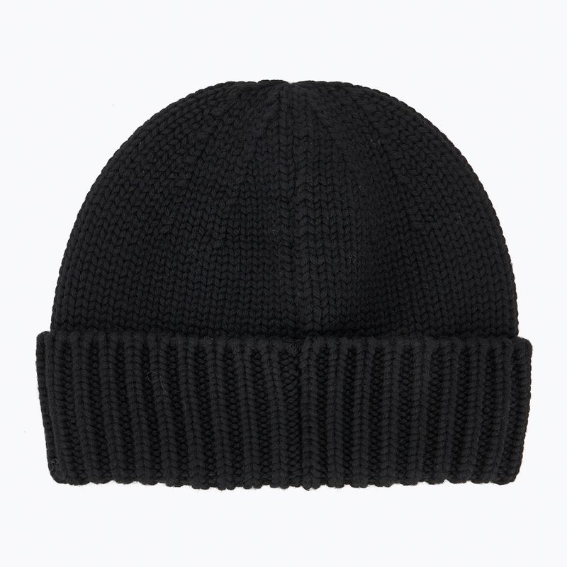 Căciulă de iarnă pentru bărbați Woolrich Merino Wool Logo Beanie black 2