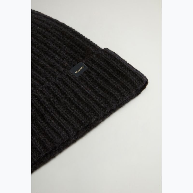Căciulă de iarnă pentru bărbați Woolrich Knitted Ribbed Beanie black 4