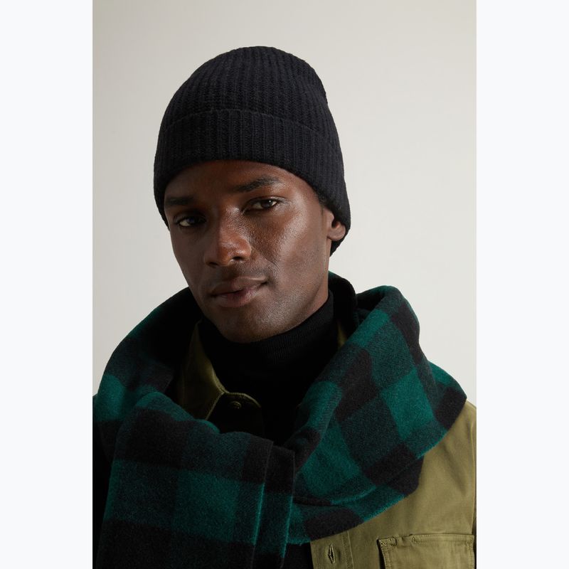 Căciulă de iarnă pentru bărbați Woolrich Knitted Ribbed Beanie black 5
