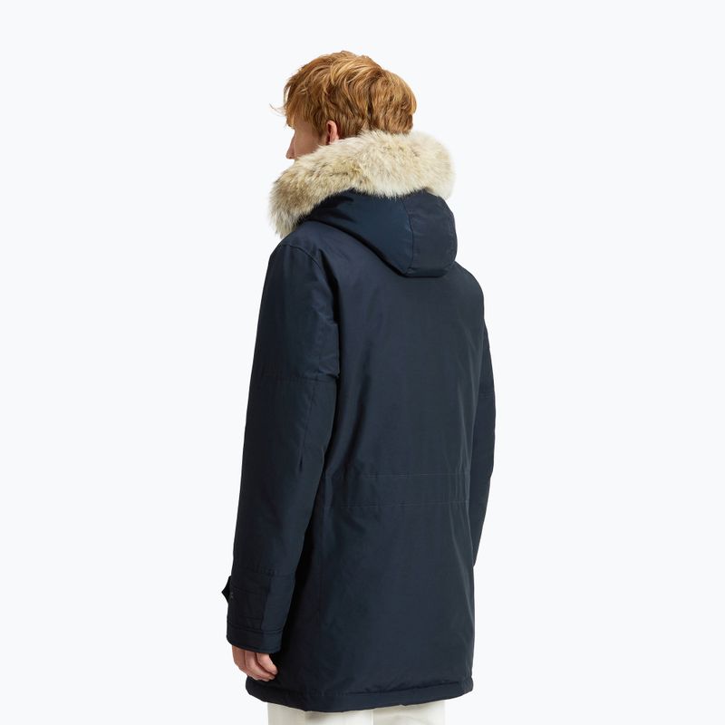 Geacă pentru bărbați Woolrich Polar High Collar Fur melton blue 3
