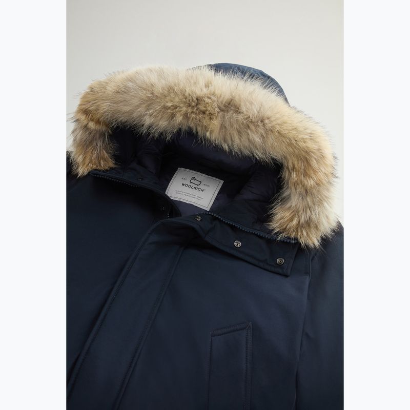 Geacă pentru bărbați Woolrich Polar High Collar Fur melton blue 7