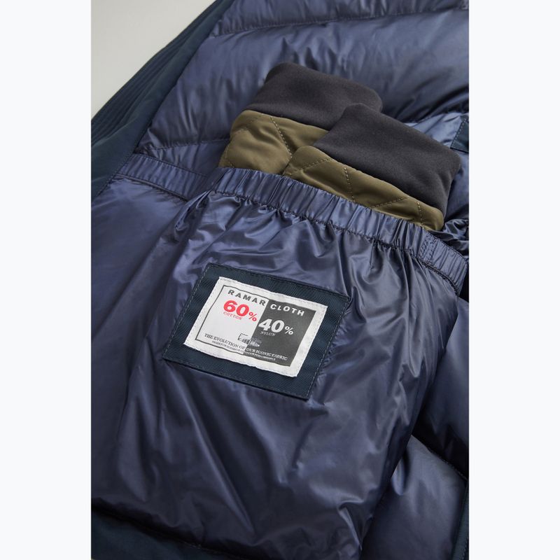 Geacă pentru bărbați Woolrich Polar High Collar Fur melton blue 10