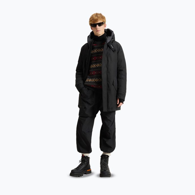 Geacă pentru bărbați Woolrich Polar High Collar black 2