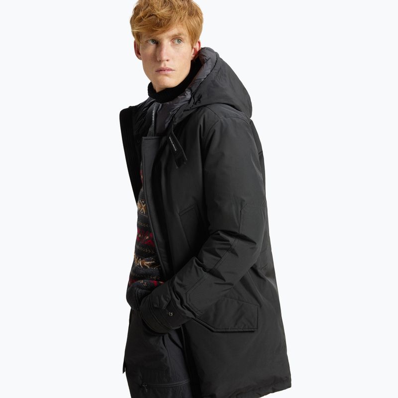 Geacă pentru bărbați Woolrich Polar High Collar black 5