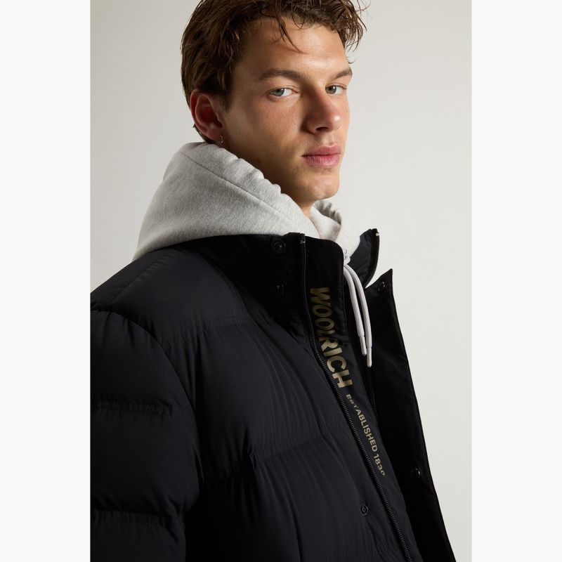 Geacă pentru bărbați Woolrich Matt Stretch Long Puffer black 4
