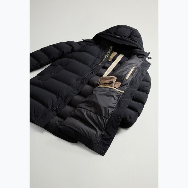 Geacă pentru bărbați Woolrich Matt Stretch Long Puffer black 16