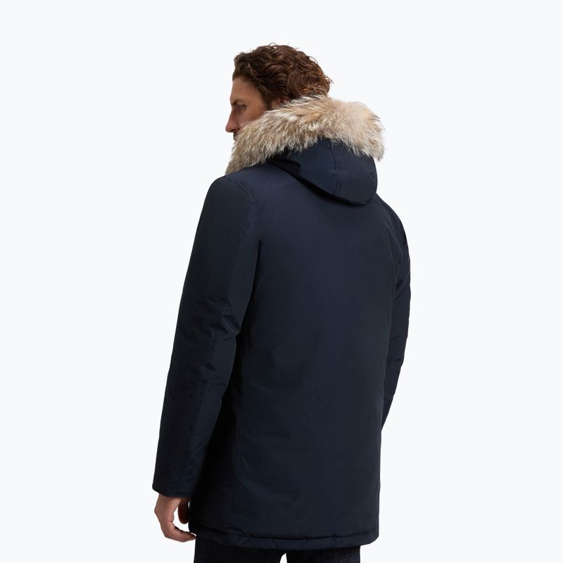 Palton căptușit pentru bărbați Woolrich Arctic Detachable Fur Parka melton blue 3