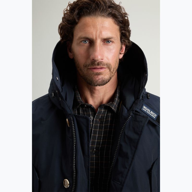 Palton căptușit pentru bărbați Woolrich Arctic Detachable Fur Parka melton blue 4