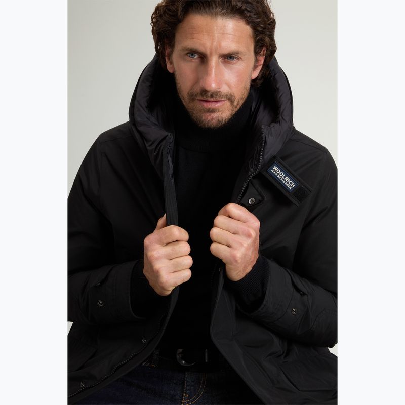 Palton căptușit pentru bărbați Woolrich Polar High Collar Parka black 4
