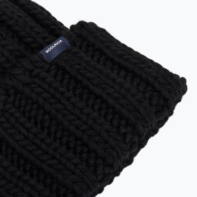 Căciulă de iarnă pentru femei Woolrich Chunky Beanie 2026 black 3