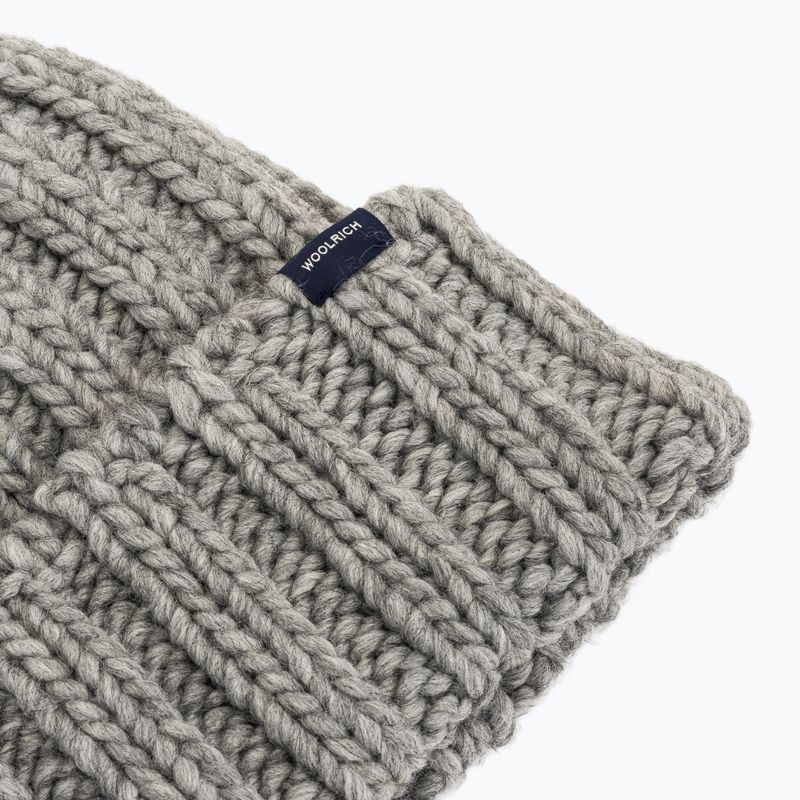 Căciulă de iarnă pentru femei Woolrich Chunky Beanie light grey melange 3