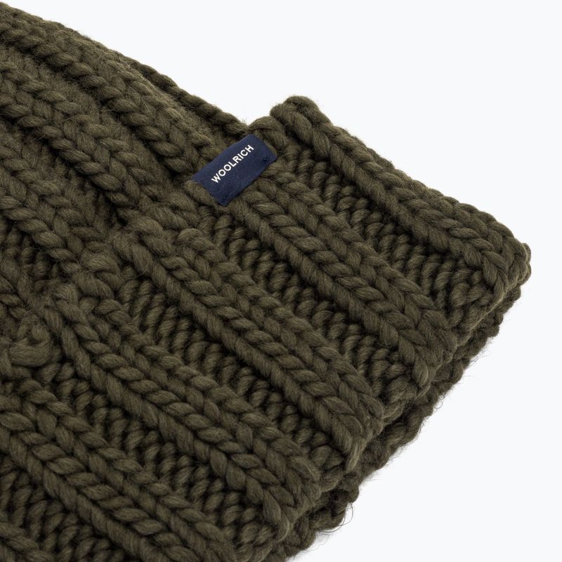 Căciulă de iarnă pentru femei Woolrich Chunky Beanie dark green 3