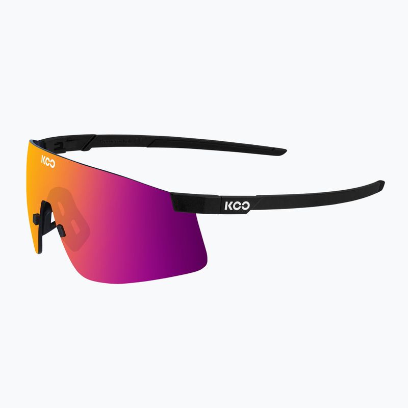 Ochelari de soare Koo Nova black matt/fuchsia mirror