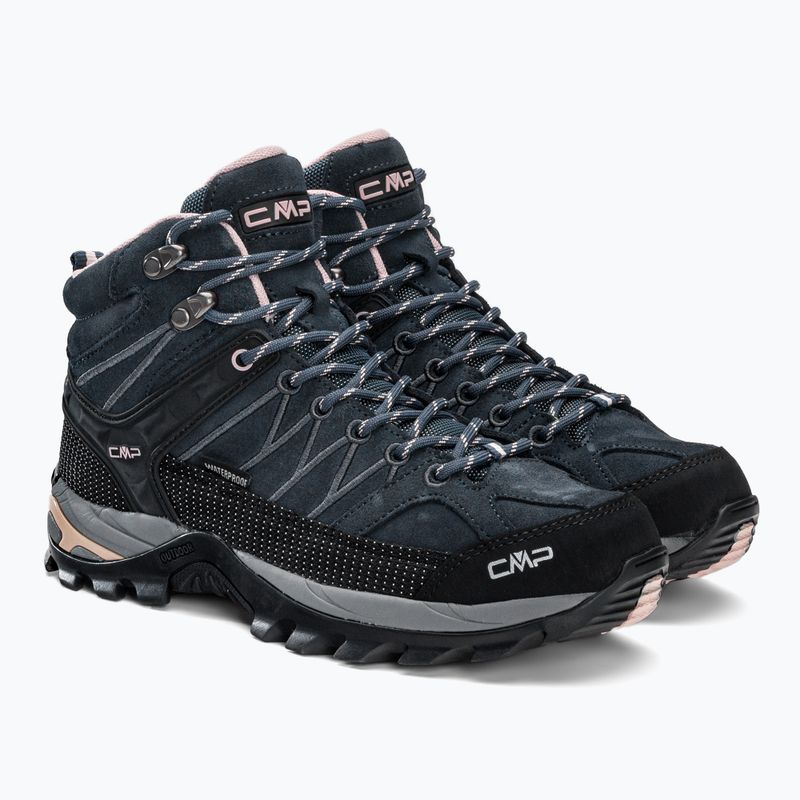 Cizme de trekking pentru femei CMP Rigel Mid albastru marin 3Q12946 4