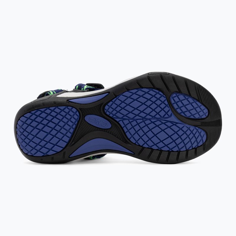 Sandale pentru copii CMP Hamal b.blue/verde fluo 4