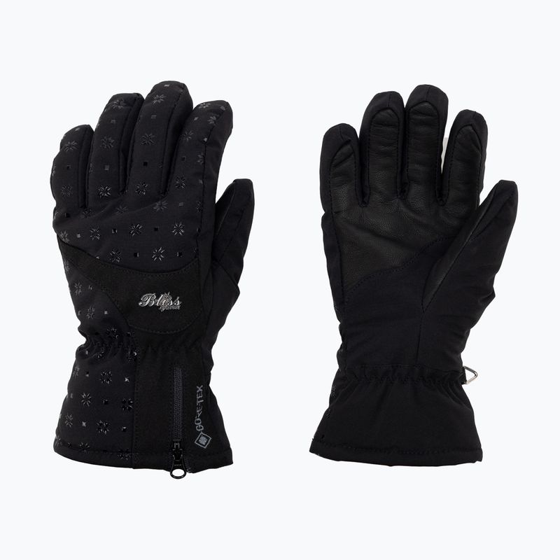 Mănuși de schi pentru femei Level Bliss Emerald Emerald Gore Tex negru 8167