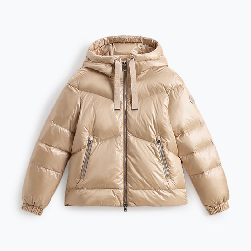 Geacă pentru femei  Woolrich Aliquippa Short Puffer oxford tan 4