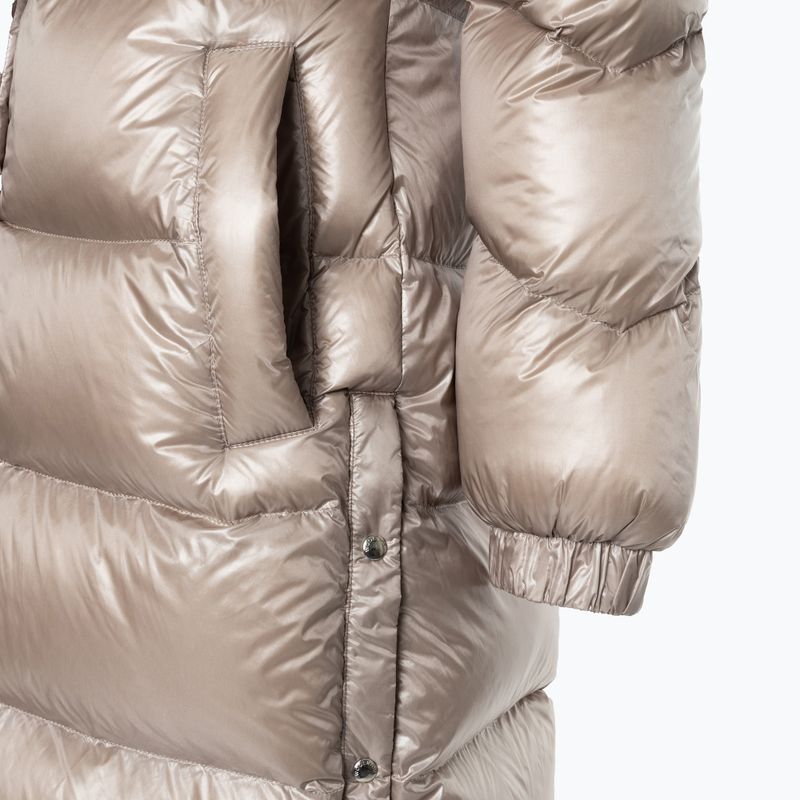 Geacă pentru femei Woolrich Aliquippa Long Puffer light taupe 4