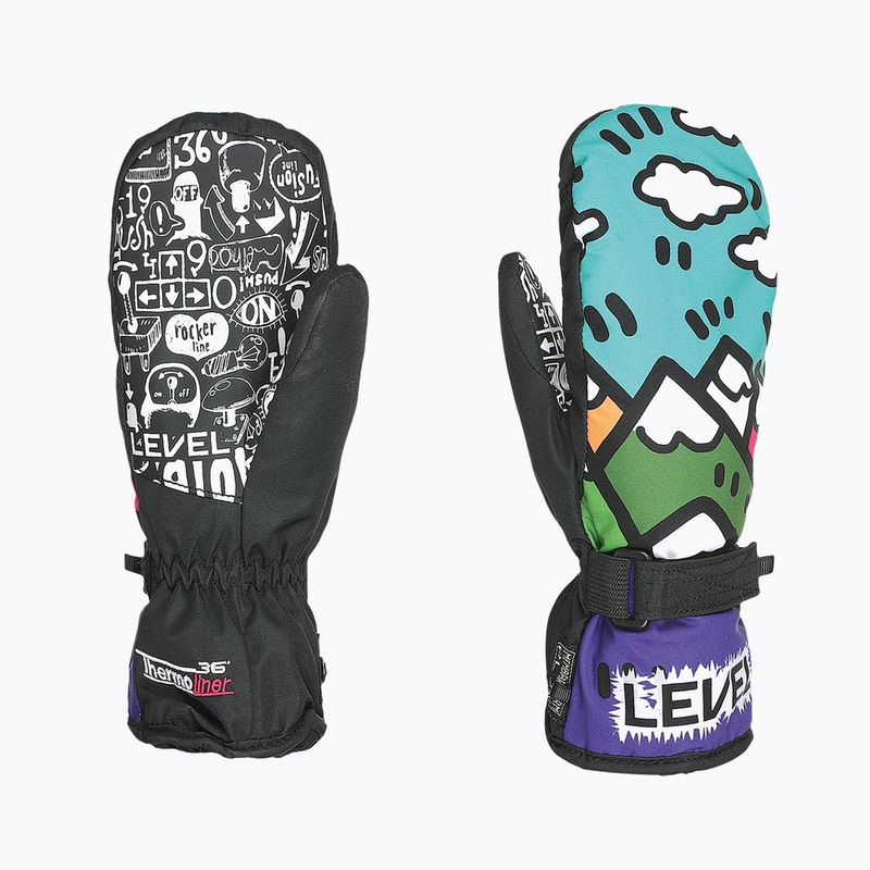 Level Junior Mitt mănușă de schi pentru copii mov 4152JM 8