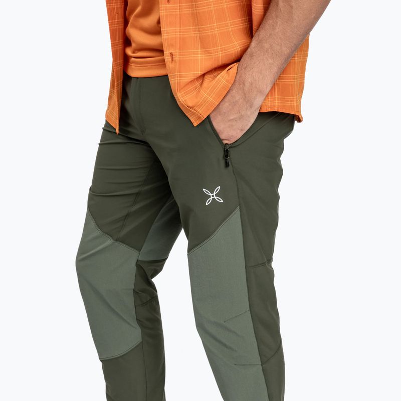 Pantaloni de trekking pentru bărbați Montura Mountain Trek verde salvia 5