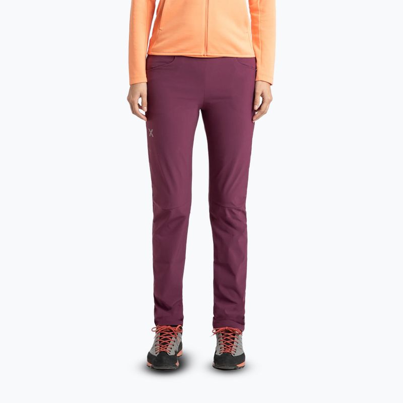 Pantaloni de trekking pentru femei Montura Rise vinaccia/baton rouge