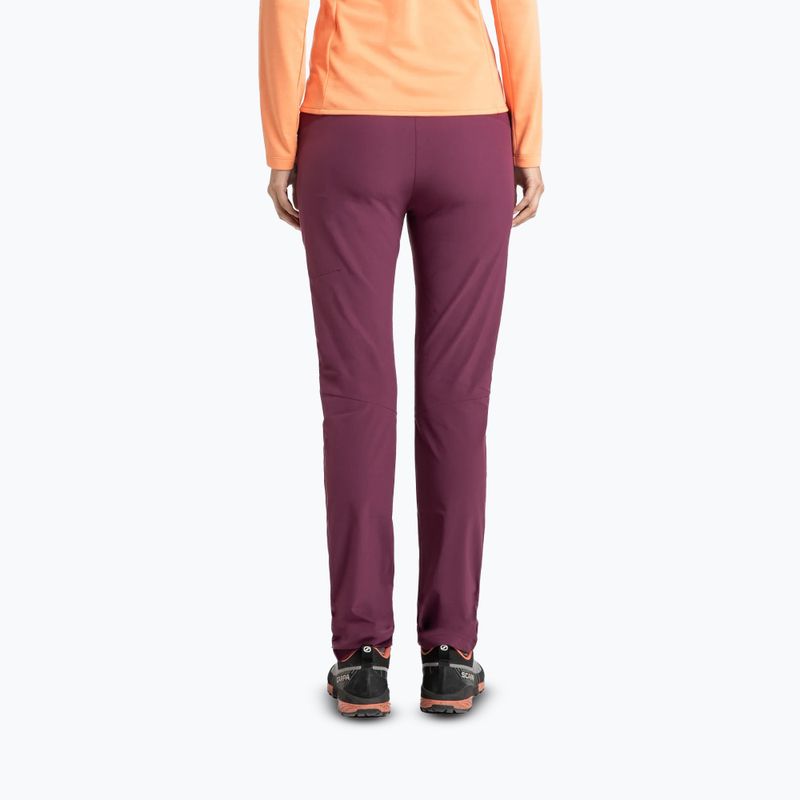 Pantaloni de trekking pentru femei Montura Rise vinaccia/baton rouge 2