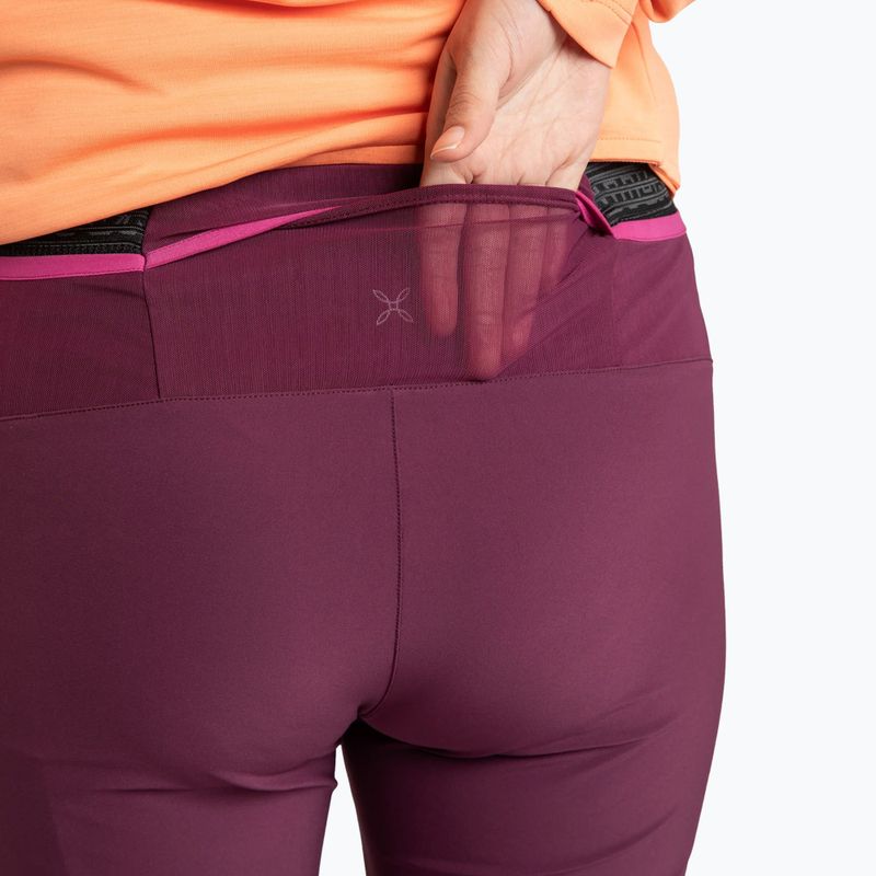 Pantaloni de trekking pentru femei Montura Rise vinaccia/baton rouge 5